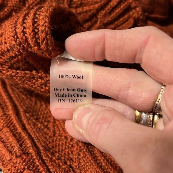 Victor Glemaud Rust Cable Knit Short Sleeve Polo Dress Size Small - Picture 10 of 12